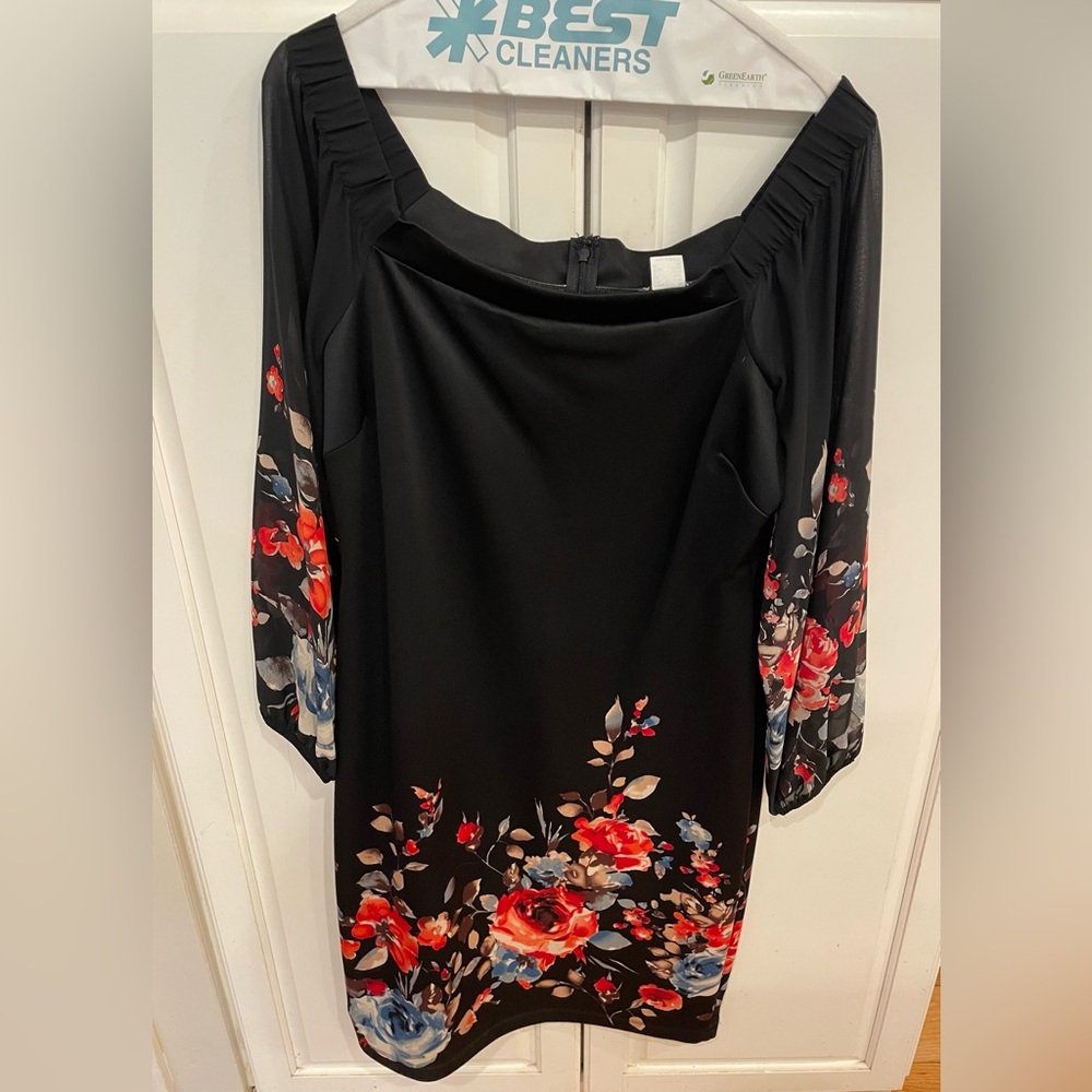 Venus gorgeous off the shoulder black dress size XL